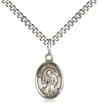 Pewter Saint Alphonsus Medal Religious and Catholic Jewelry Engraved Catholic Saint Jewelry