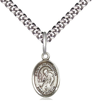 Pewter Saint Alphonsus Medal Religious and Catholic Jewelry Engraved Catholic Saint Jewelry
