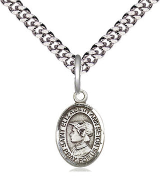 Pewter Saint Elizabeth Ann Seton Medal Religious and Catholic Jewelry Engraved Catholic Saint Jewelry
