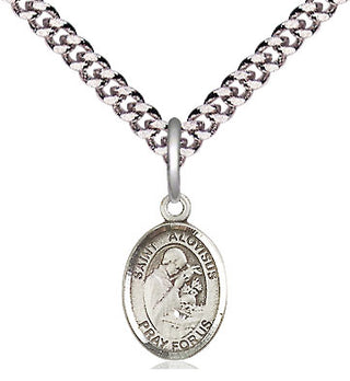Pewter Saint Aloysius Gonzaga Medal Religious and Catholic Jewelry Engraved Catholic Saint Jewelry