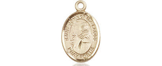 14kt Gold Saint John of the Cross Medal Engraved Catholic Saint Jewelry