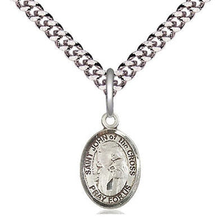Pewter Saint John of the Cross Medal Religious and Catholic Jewelry Engraved Catholic Saint Jewelry