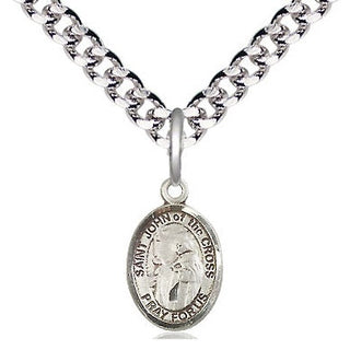 Pewter Saint John of the Cross Medal Religious and Catholic Jewelry Engraved Catholic Saint Jewelry