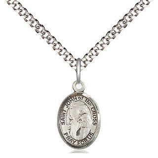 Pewter Saint John of the Cross Medal Religious and Catholic Jewelry Engraved Catholic Saint Jewelry