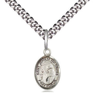 Pewter Saint John of the Cross Medal Religious and Catholic Jewelry Engraved Catholic Saint Jewelry