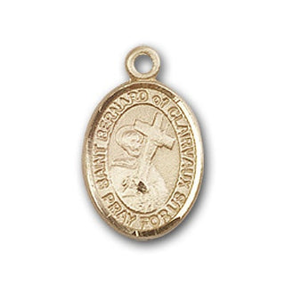 Gold-Filled Saint Bernard of Clairvaux Pendant