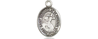 Pewter Saint Bernard of Clairvaux Medal Engraved Catholic Saint Jewelry