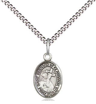Pewter Saint Bernard of Clairvaux Medal Religious and Catholic Jewelry Engraved Catholic Saint Jewelry
