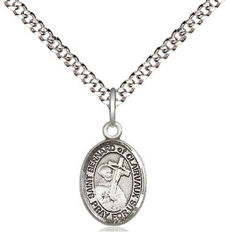 Pewter Saint Bernard of Clairvaux Medal Religious and Catholic Jewelry Engraved Catholic Saint Jewelry