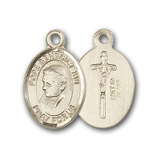 14K Gold Pope Benedict XVI Pendant
