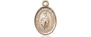 14kt Gold Filled Saint Bartholomew the Apostle Medal Engraved Catholic Saint Jewelry