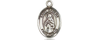 Pewter Saint Matilda Medal Engraved Catholic Saint Jewelry