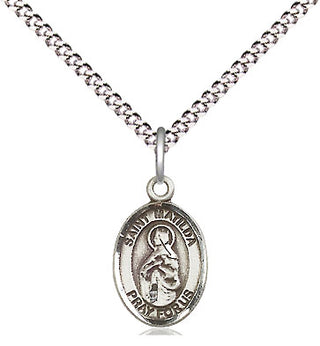 Pewter Saint Matilda Medal Religious and Catholic Jewelry Engraved Catholic Saint Jewelry