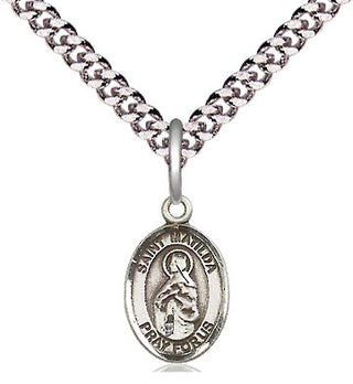 Pewter Saint Matilda Medal Religious and Catholic Jewelry Engraved Catholic Saint Jewelry
