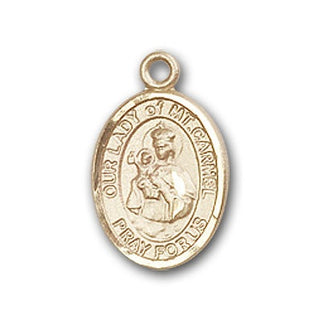 Gold-Filled Our Lady of Mount Carmel Pendant