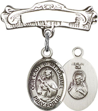 Sterling Silver Badge Pin O/L of Mount Carmel Baby Badge
