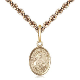 14kt Gold Our Lady of the Railroad Medal Engraved Catholic Saint Jewelry