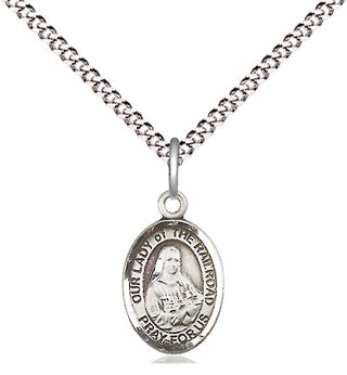 Pewter Our Lady of the Railroad Medal Religious and Catholic Jewelry Engraved Catholic Saint Jewelry