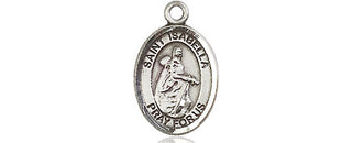 Pewter Saint Isabella of Portugal Medal Engraved Catholic Saint Jewelry