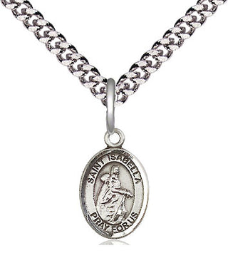 Pewter Saint Isabella of Portugal Medal Religious and Catholic Jewelry Engraved Catholic Saint Jewelry