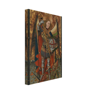 St. Michael the Archangel Medieval Canvas Print - view 4