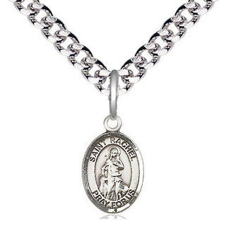 Pewter Saint Rachel Medal Religious and Catholic Jewelry Engraved Catholic Saint Jewelry