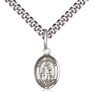 Pewter Saint Rachel Medal Religious and Catholic Jewelry Engraved Catholic Saint Jewelry