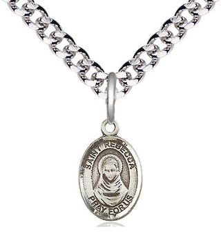 Pewter Saint Rebecca Medal Religious and Catholic Jewelry Engraved Catholic Saint Jewelry