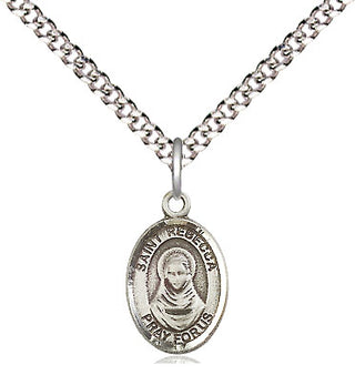 Pewter Saint Rebecca Medal Religious and Catholic Jewelry Engraved Catholic Saint Jewelry