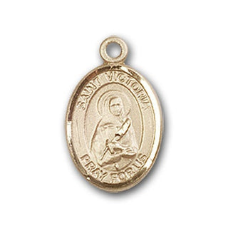 Gold-Filled Saint Victoria Pendant