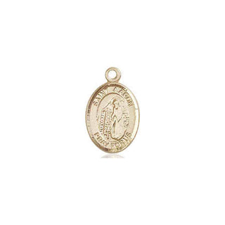 14kt Gold Saint Aaron Medal Engraved Catholic Saint Jewelry