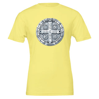 St. Benedict Medal Metallic T-Shirt