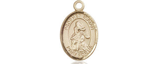 14kt Gold Saint Isaiah Medal Engraved Catholic Saint Jewelry