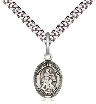 Pewter Saint Isaiah Medal Religious and Catholic Jewelry Engraved Catholic Saint Jewelry