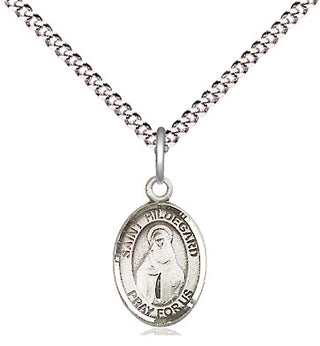 Pewter Saint Hildegard von Bingen Medal Religious and Catholic Jewelry Engraved Catholic Saint Jewelry
