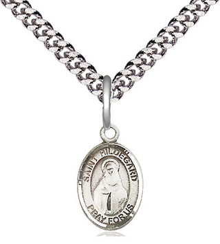 Pewter Saint Hildegard von Bingen Medal Religious and Catholic Jewelry Engraved Catholic Saint Jewelry