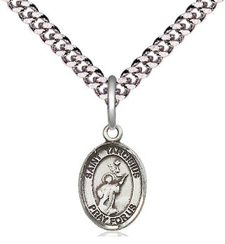 Pewter Saint Tarcisius Medal Religious and Catholic Jewelry Engraved Catholic Saint Jewelry
