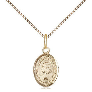 14kt Gold Saint John Baptist de la Salle Medal Engraved Catholic Saint Jewelry