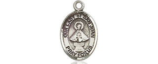 Pewter Our Lady of San Juan Medal Engraved Catholic Saint Jewelry