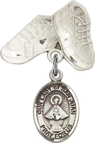 Sterling Silver Baby Boots O/L of San Juan Baby Badge - Engravable