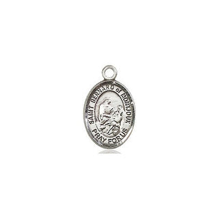Pewter Saint Bernard of Montjoux Medal Engraved Catholic Saint Jewelry