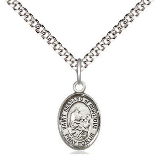 Pewter Saint Bernard of Montjoux Medal Religious and Catholic Jewelry Engraved Catholic Saint Jewelry