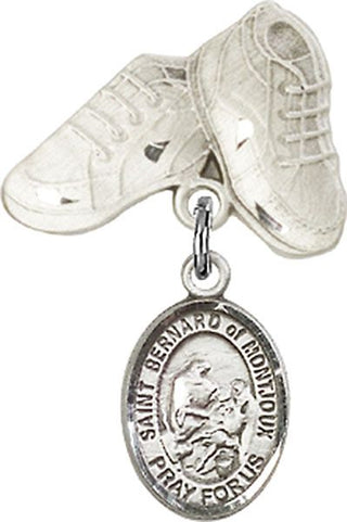 Sterling Silver Baby Boots St. Bernard of Montjoux Baby Badge - Engravable