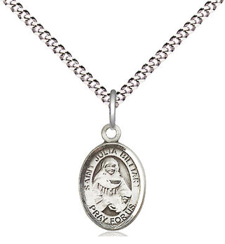 Pewter Saint Julia Billiart Medal Religious and Catholic Jewelry Engraved Catholic Saint Jewelry