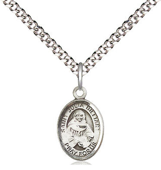 Pewter Saint Julia Billiart Medal Religious and Catholic Jewelry Engraved Catholic Saint Jewelry