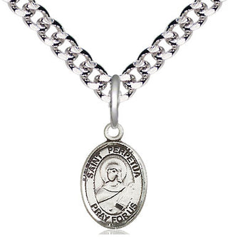 Pewter Saint Perpetua Medal Religious and Catholic Jewelry Engraved Catholic Saint Jewelry