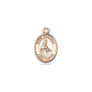 14kt Gold Filled Saint Remigius of Reims Medal Engraved Catholic Saint Jewelry