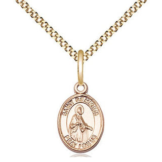 14kt Gold Filled Saint Remigius of Reims Medal Religious and Catholic Jewelry Engraved Catholic Saint Jewelry