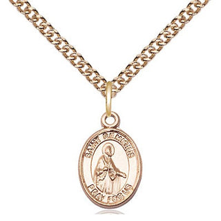 14kt Gold Filled Saint Remigius of Reims Medal Religious and Catholic Jewelry Engraved Catholic Saint Jewelry