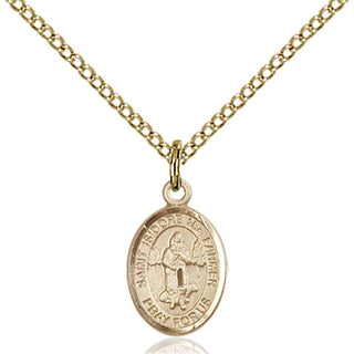 Gold-Filled St. Isidore the Farmer Pendant